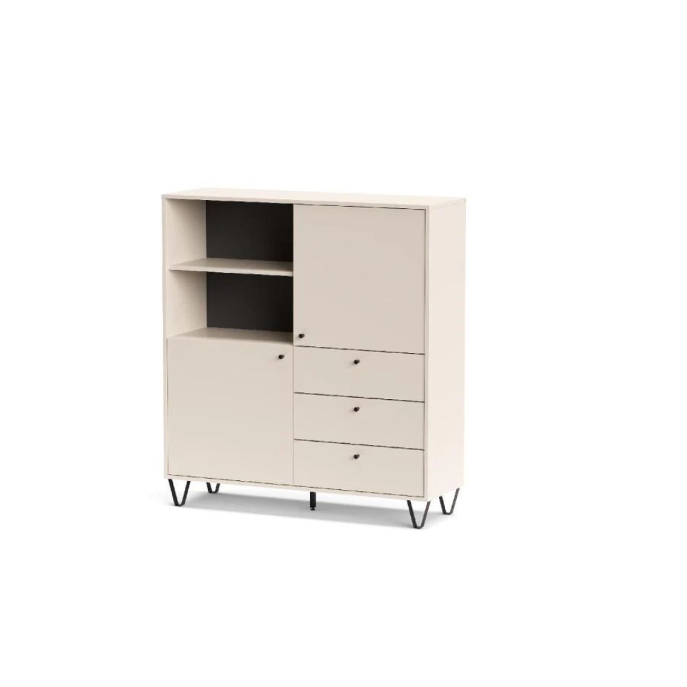 Mobile Aldo AL6 2 ante + 3 cassetti + vano 123x40x135 cm
”