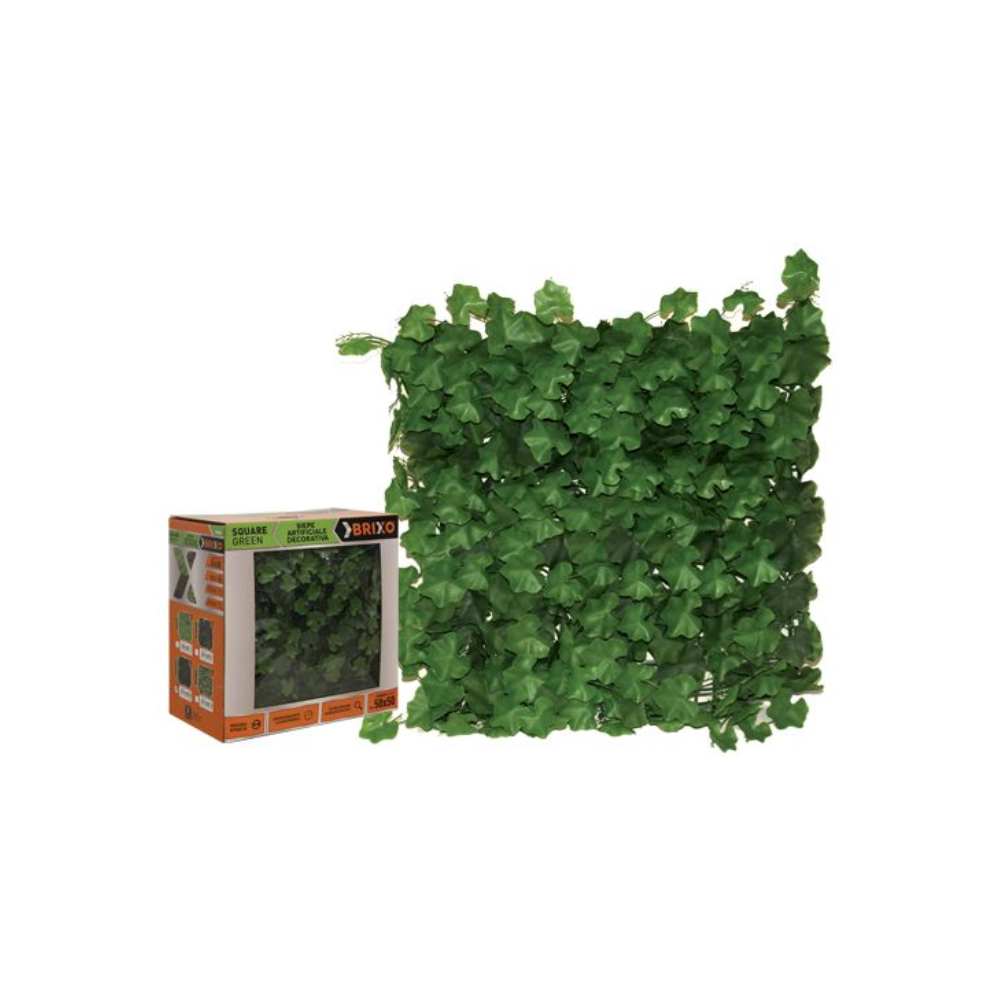 Siepe Artificiale in Pannelli Brixo Squaregreen Geranio | 2,5 m² – Modulare, Resistente ai Raggi UV e Facile da Installare
