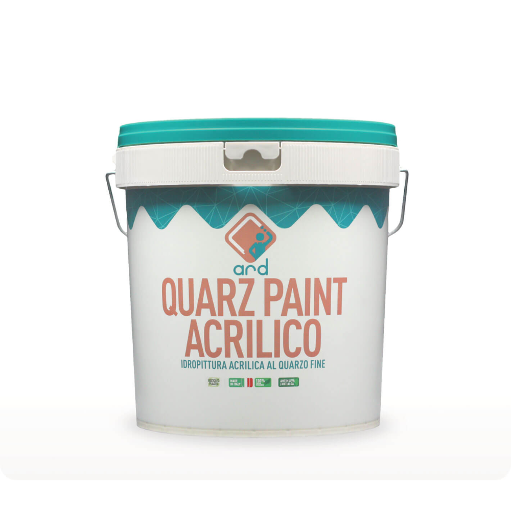 Quarz Paint Acrilico – Idropittura al Quarzo Fine Antialga per Esterni