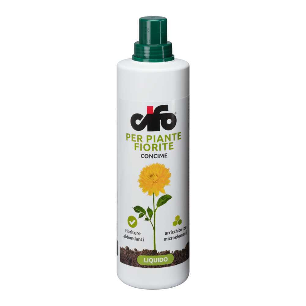 Cifo Concime Liquido per Piante Fiorite Nutrizione Completa e Fioritura Intensa per Rose Begonie e Altri Fiori