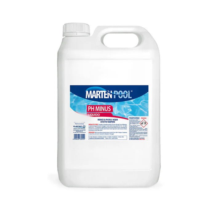 Regolatore pH Liquido Marten Pool “pH Minus” – Correttore pH per Piscine