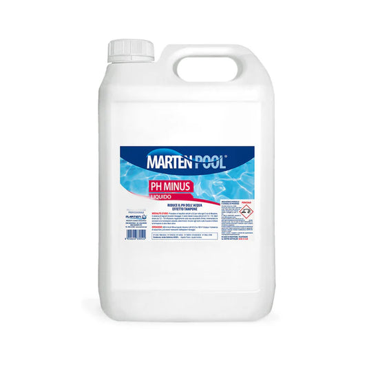 Regolatore pH Liquido Marten Pool “pH Minus” – Correttore pH per Piscine