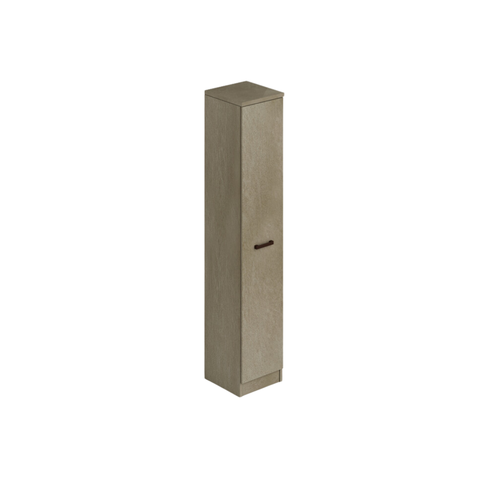 Mobile lavanderia 1 anta con ripiani 36x38x182 cm – Argilla