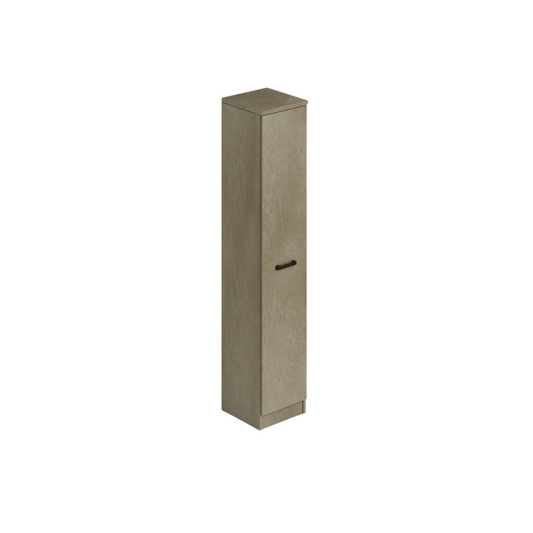 Mobile lavanderia 1 anta con ripiani 36x38x182 cm – Argilla