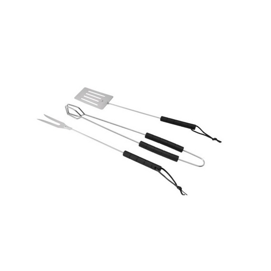 Set Barbecue El Gaucho Grill7 – 3 Pezzi Acciaio Inox con Manico in Legno