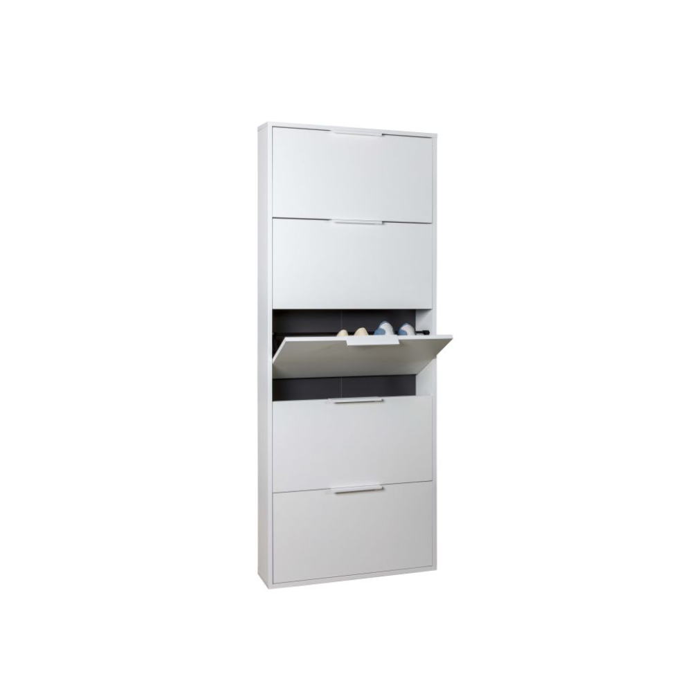 Scarpiera 5 ribalte slim 65x15x174 cm – Salvaspazio e verticale
