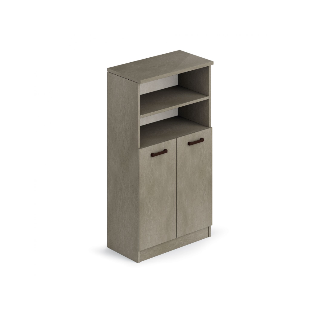 Mobile lavanderia 2 ante + vano a giorno 71x38x130 cm – Argilla