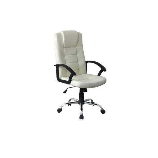 Poltrona Direzionale HW58631 – Tessuto Beige Ergonomica per Ufficio