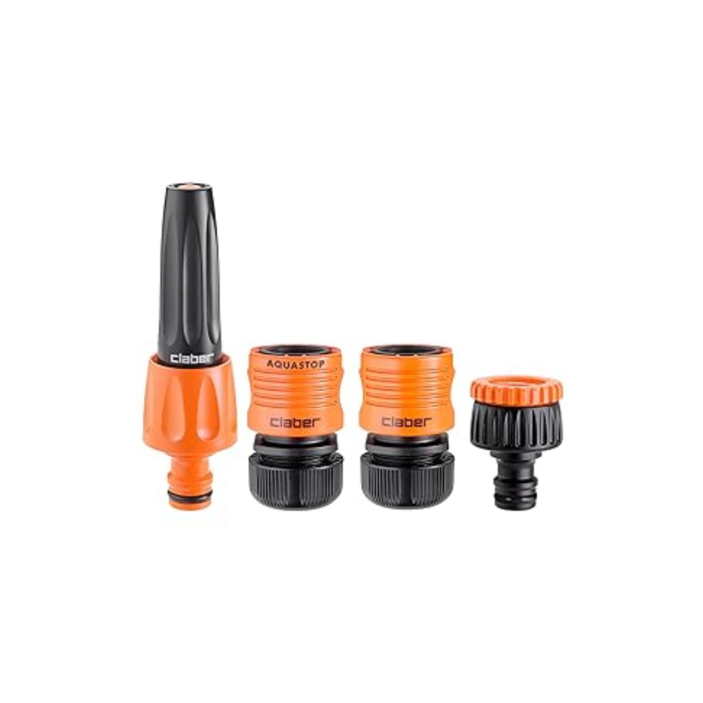 Claber Starter Set – Kit Completo per Irrigazione di Superficie con Lancia Regolabile