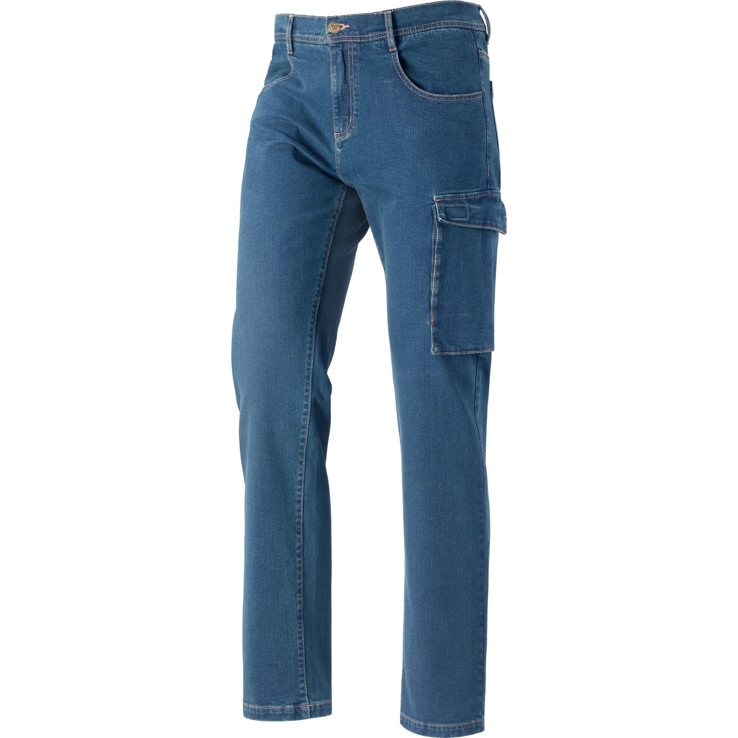 Jeans Cargo Neri Creek Uomo – Tasche Multiple e Doppie Impunture
