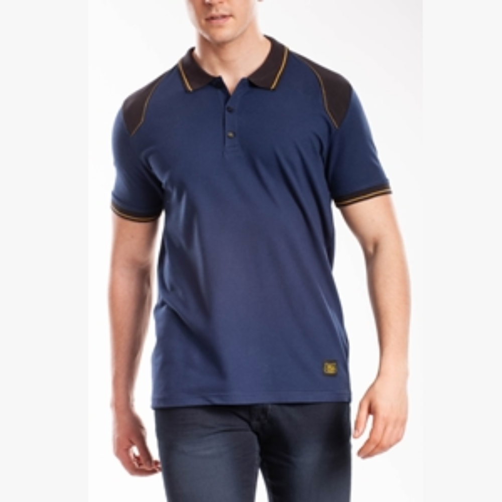 Polo Uomo Lewis Workpol Rica | Manica Corta, Cotone Elasticizzato 220g – Spalle Rinforzate