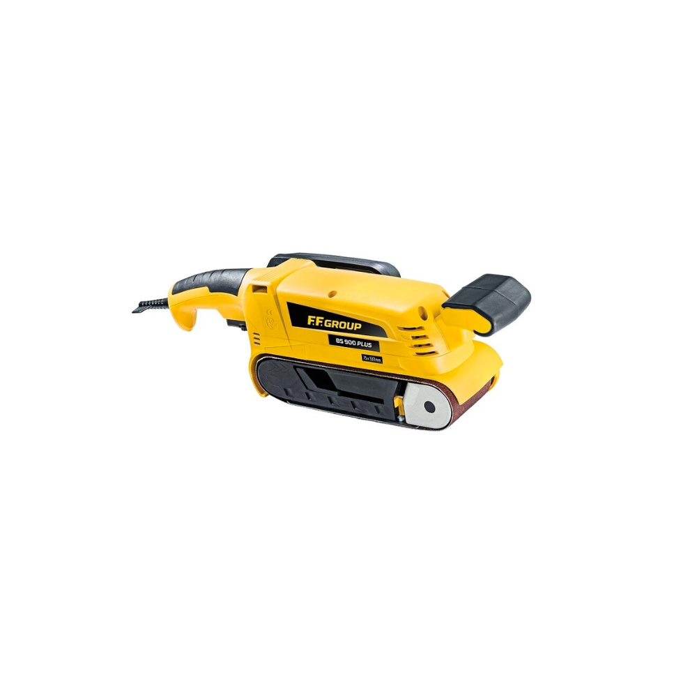 Levigatrice a nastro professionale 900 W 75x533 mm con raccoglipolvere integrato