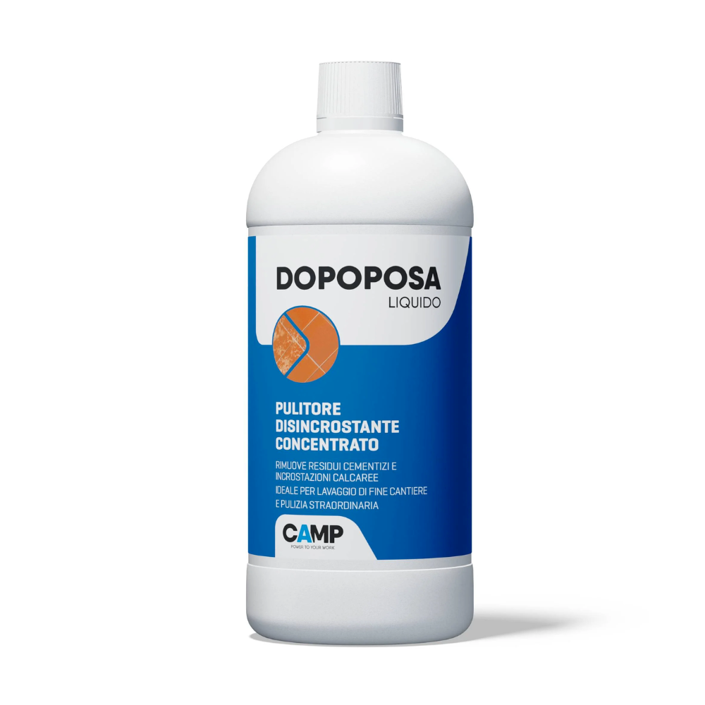 Dopoposa – Disincrostante Acido Concentrato per Pulizia Post-Posa di Pavimenti e Rivestimenti