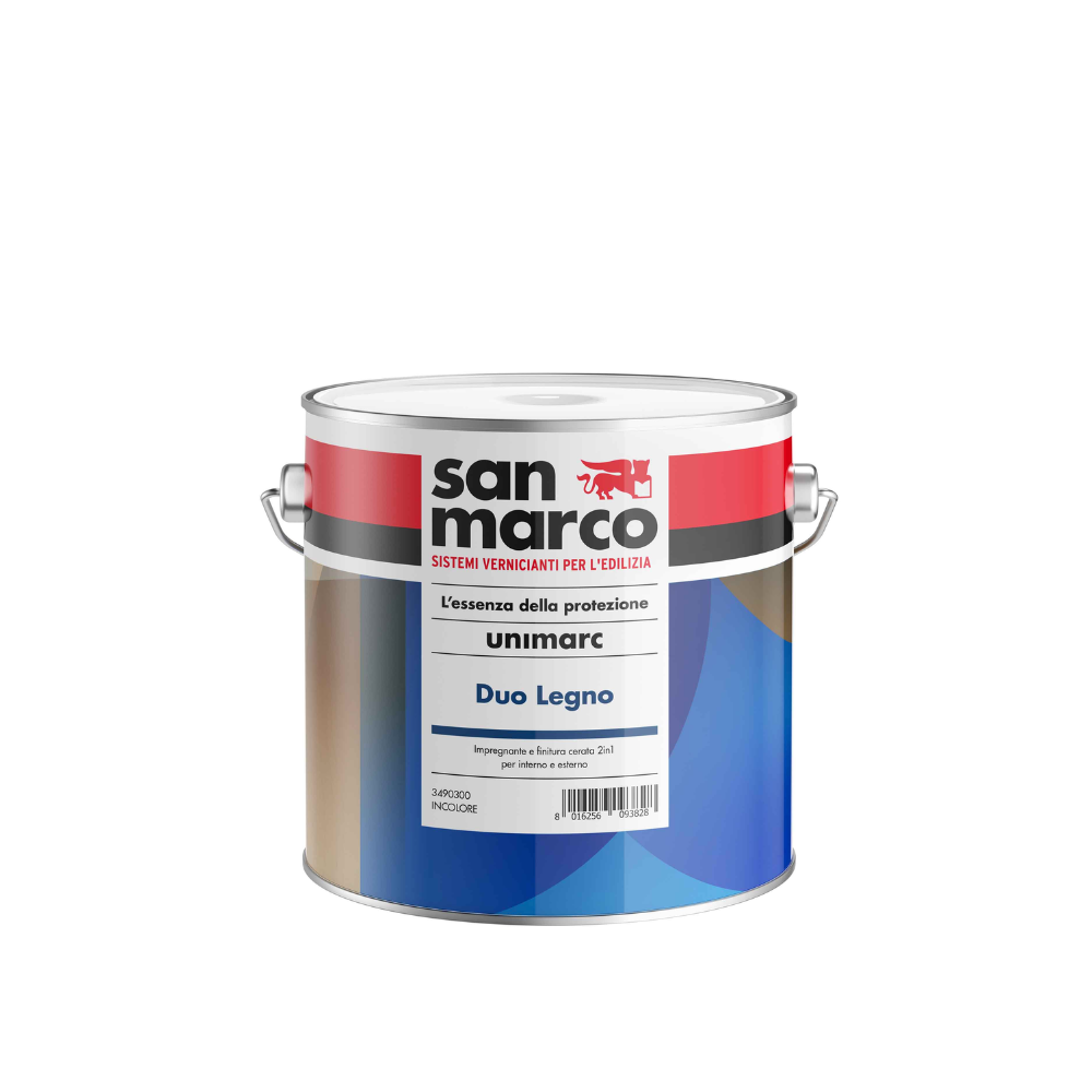 Unimarc Duo Legno – Impregnante Cerato Protettivo 2in1 ad Acqua per Interni ed Esterni
