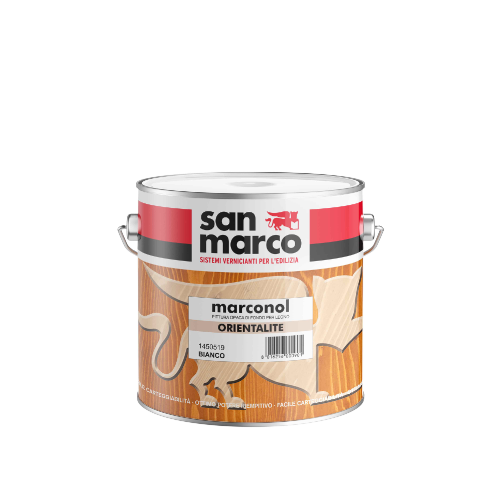 Marconol Orientalite – Pittura di Fondo per Legno a Solvente, Coprente e Rapida Essiccazione