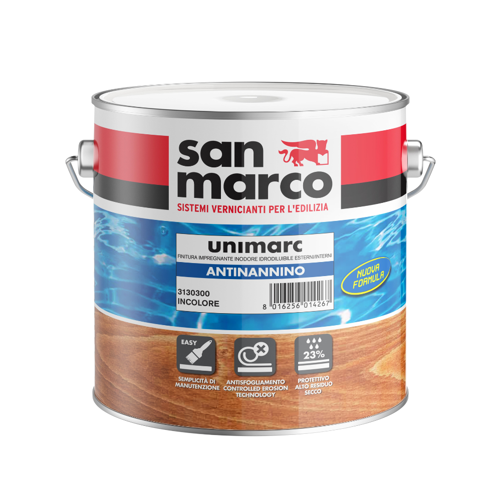 Unimarc Antitannino – Fondo Finitura Isolante Bloccante Macchie per Legno