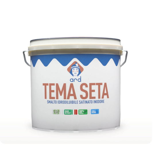 Tema Seta – Smalto Idrodiluibile Satinato Inodore per Legno e Metallo