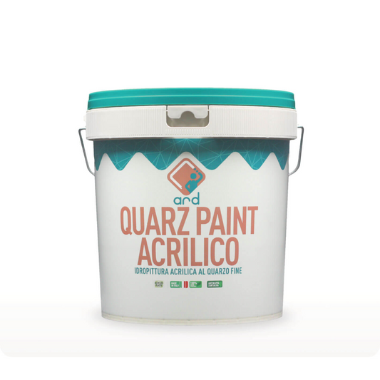 Quarz Paint Acrilico – Idropittura al Quarzo Fine Antialga per Esterni