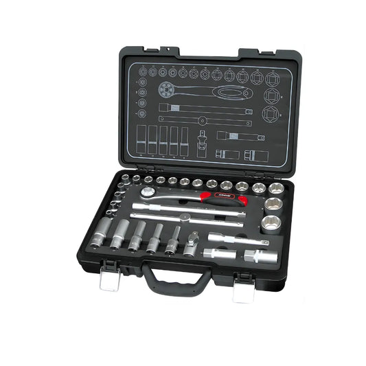 Set 30 Bussole Kravm con Cricchetto 1/2" in Valigetta