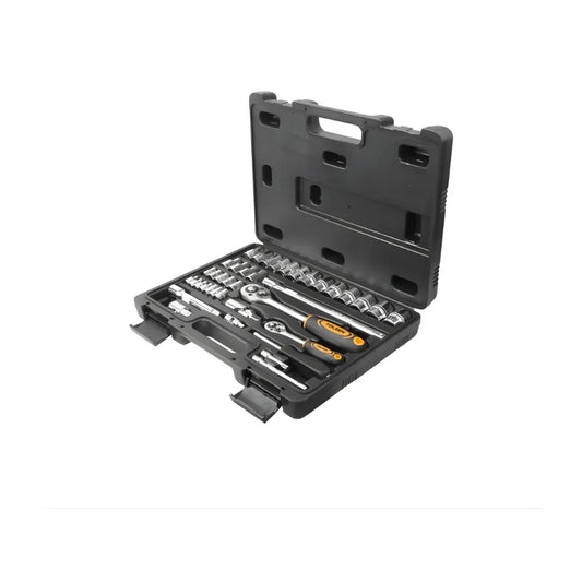 Valigia 39 Pezzi di Chiavi a Bussola con Cricchetto 1/4” e 1/2”