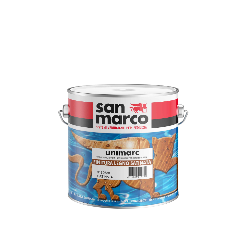 Unimarc Finitura Legno – Vernice Protettiva Trasparente ad Acqua per Interni ed Esterni