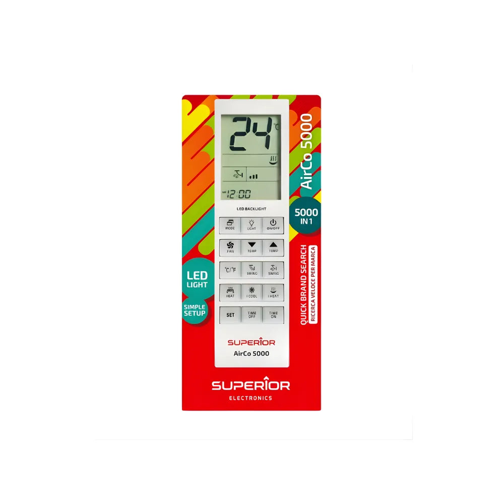 Superior Remote Airco 5000 – Telecomando Universale per Condizionatori